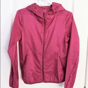 Uniqlo Windbreaker Jacket Strawberry Dark Pink Small